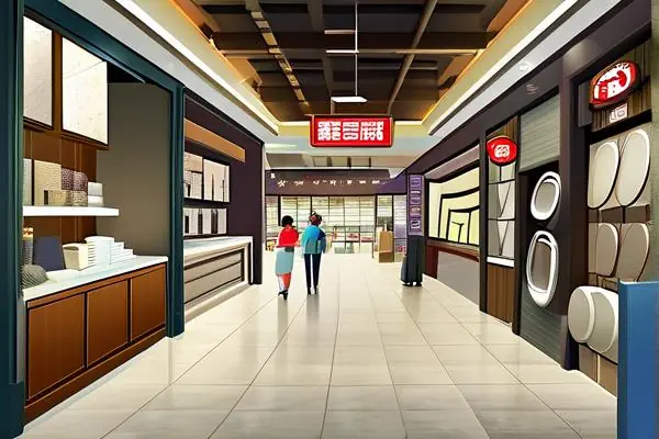 建材家居市場內景展示各種裝修材料