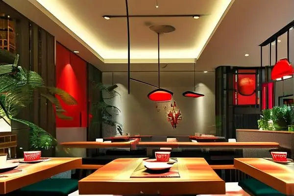 現(xiàn)代風(fēng)格火鍋店內(nèi)部裝修效果圖