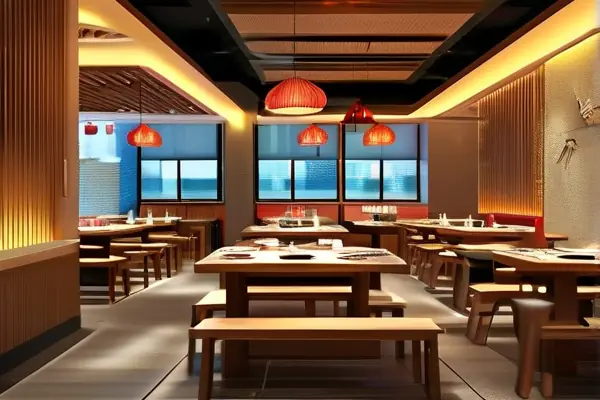 火鍋店內部裝修效果圖