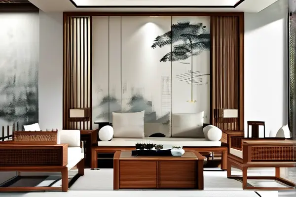 現(xiàn)代中式客廳裝修效果圖