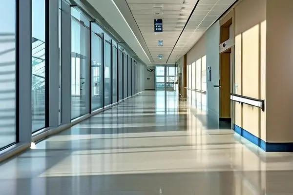 符合院感標準的醫院走廊裝修實景圖