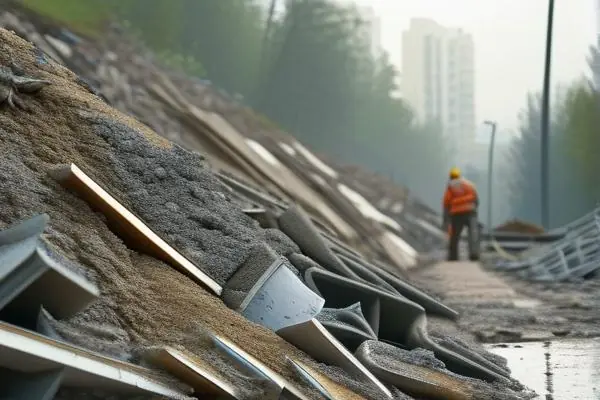 裝修拆除建筑垃圾分類處理現(xiàn)場