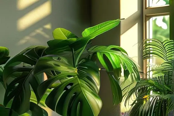 健康茂盛的室內花卉植物