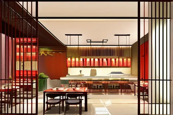 餐飲店裝修風水格局示例圖