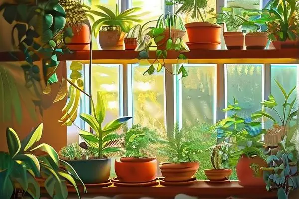 室內盆栽植物花卉展示