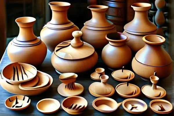 各類傳統與現代工藝品展示