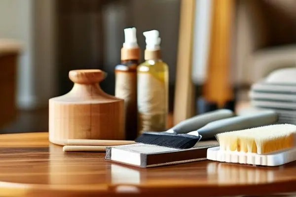 專業(yè)人士進(jìn)行家具保養(yǎng)維修工作