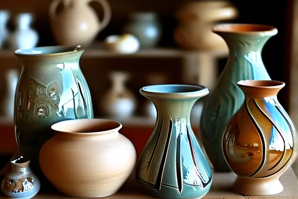 多種精美工藝品展示