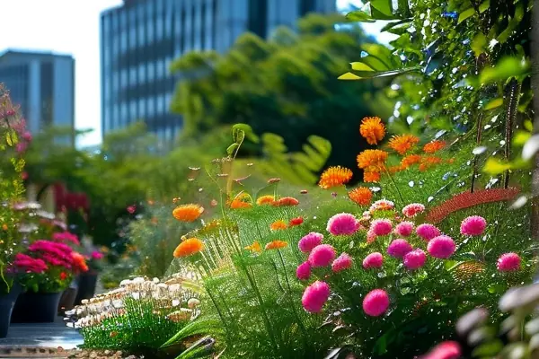 室外植物花卉租賃展示圖