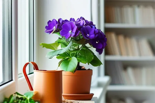 四季開花室內盆栽實景布置圖