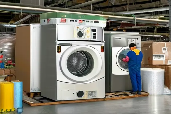 家用電器托運機構專業包裝服務現場