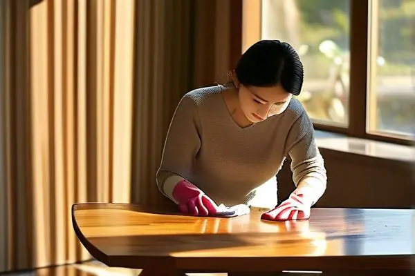 實木家具保養示范