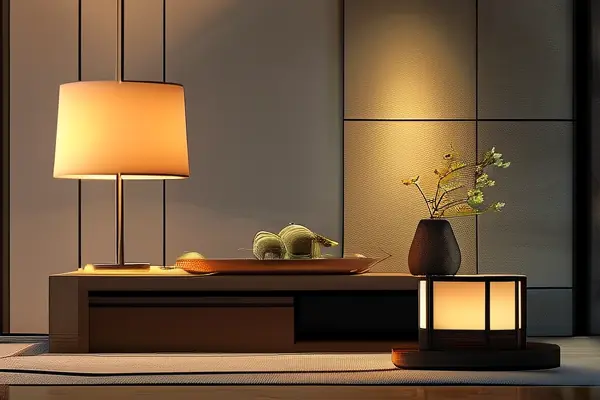現代客廳休閑燈具實景效果圖