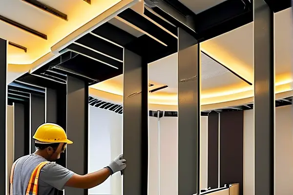 商場吊頂龍骨安裝施工過程