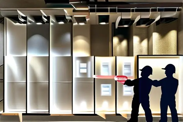 裝修石膏板樣品展示及施工場景