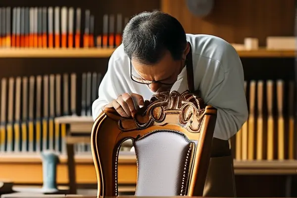 專業工匠進行家具維修工作