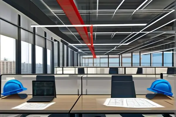 辦公裝修施工現場展示