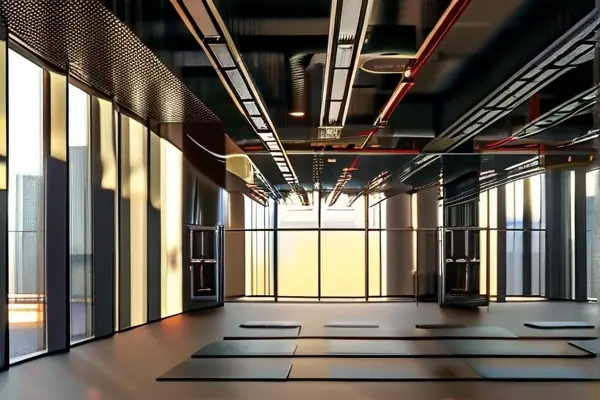 符合規(guī)定的揚(yáng)州健身房裝修實(shí)景圖