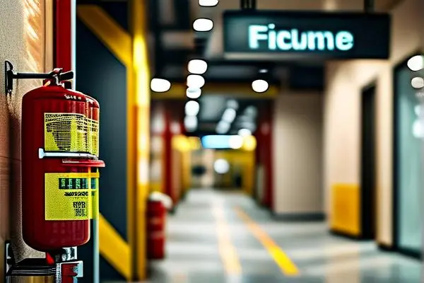 商場裝修施工現場，消防設施安裝