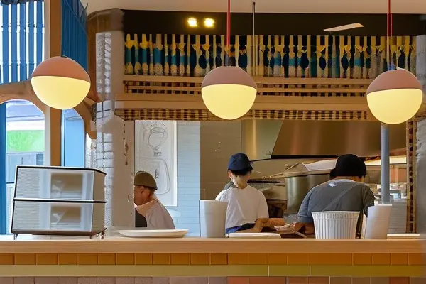 餐館裝修施工現場