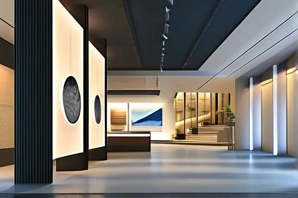 現代展廳設計效果圖