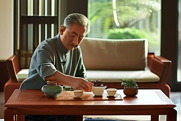 大果紫檀家具使用者在客廳保養(yǎng)家具