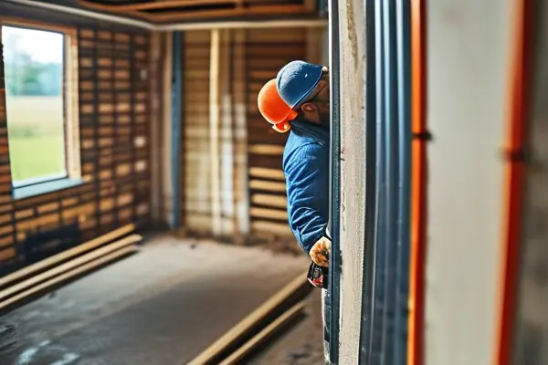 專業水電工人在新家中協同作業，檢查管道與線路