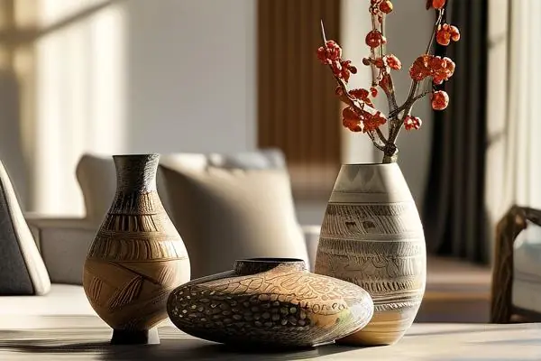 現(xiàn)代家居客廳裝修工藝品展示