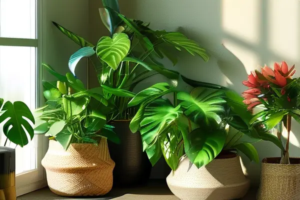 去甲醛花卉組合實景擺放效果