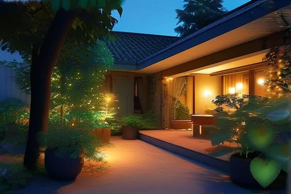布藝庭院燈實景效果圖