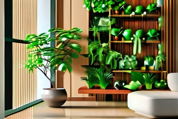 室內盆栽植物凈化空氣的場景