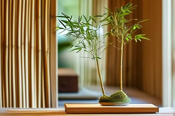竹木裝修工藝品展示