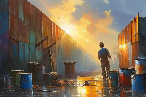 彩鋼瓦刷油漆施工過程實拍