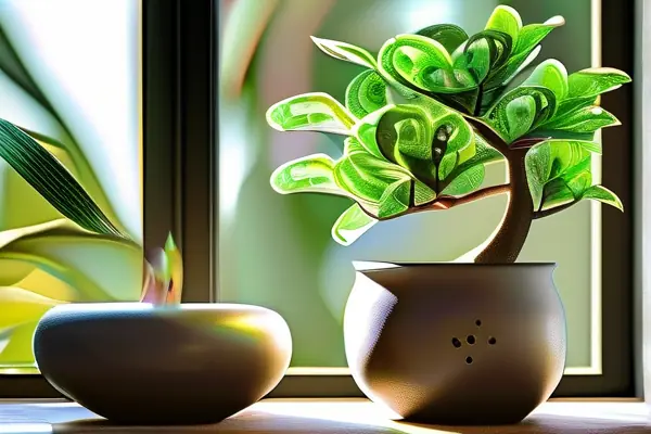 寓意吉祥的茂盛發財樹擺放在新家場景中