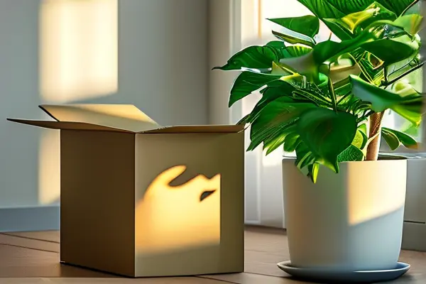 喬遷新居擺放綠植的溫馨場景