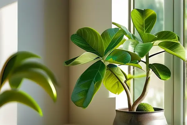 喬遷新家發(fā)財(cái)樹擺放在客廳角落