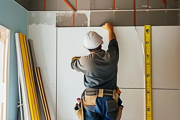 揚州裝修師傅現場施工測量