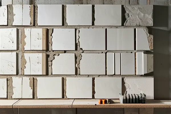 輕質(zhì)磚砌墻施工過程