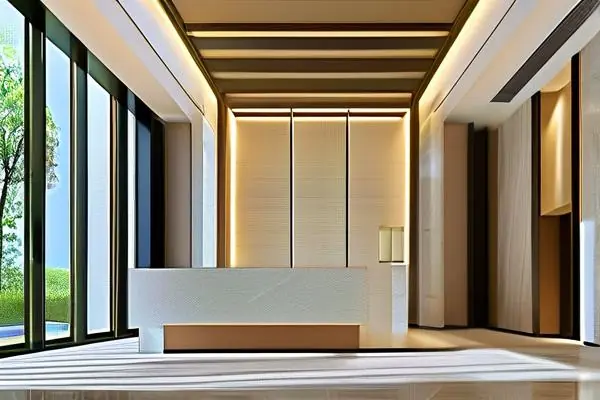 現代酒店大堂裝修效果圖