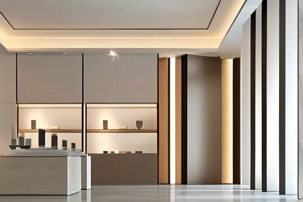 現(xiàn)代風(fēng)格展廳內(nèi)部裝修效果展示