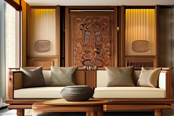 仿古裝修風(fēng)格的客廳效果圖