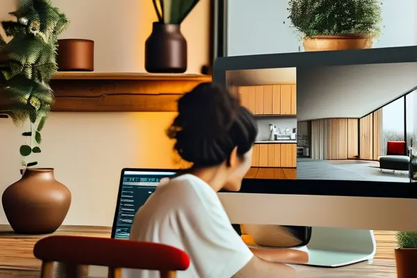 年輕夫婦瀏覽裝修常識網