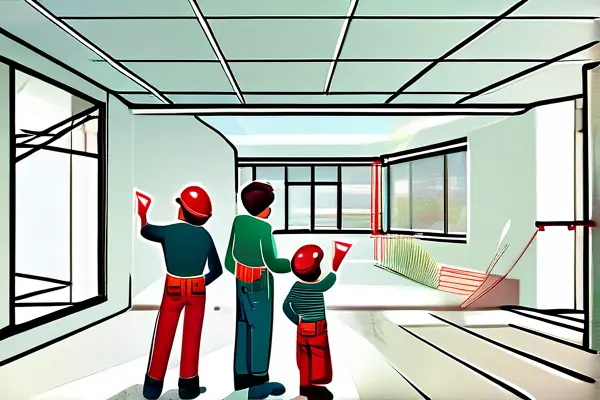 家庭室內家裝驗收現場