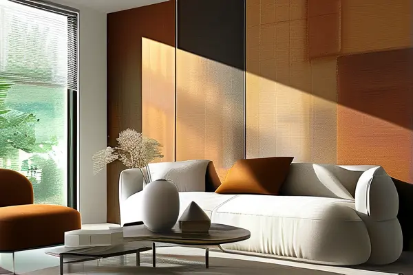 佰仕無縫墻紙?jiān)诂F(xiàn)代客廳中的應(yīng)用效果展示