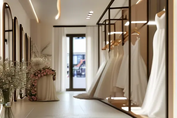 婚紗店內部設計展示