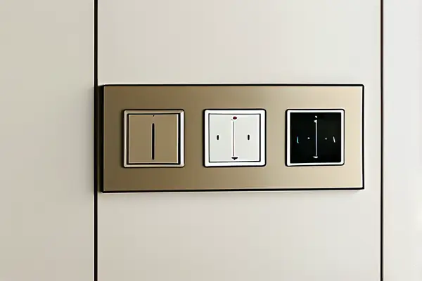現代簡約風格墻面開關插座展示