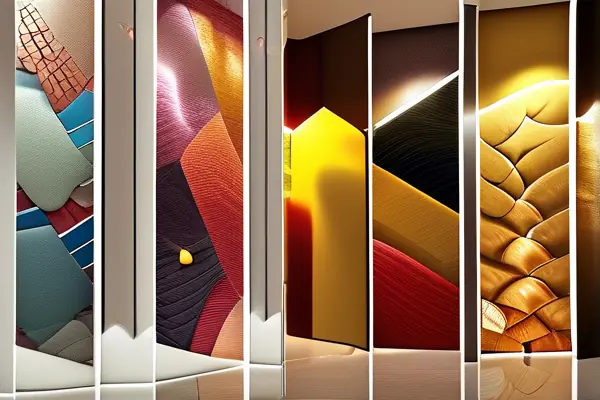 墻紙展會現(xiàn)場展示各種設(shè)計