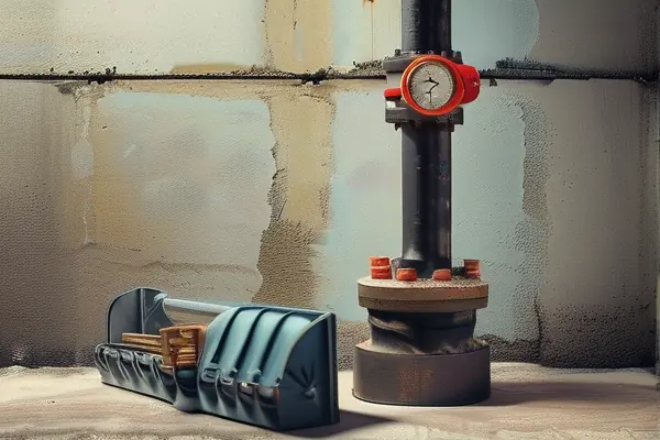 水電施工驗(yàn)收現(xiàn)場(chǎng)壓力測(cè)試實(shí)拍圖