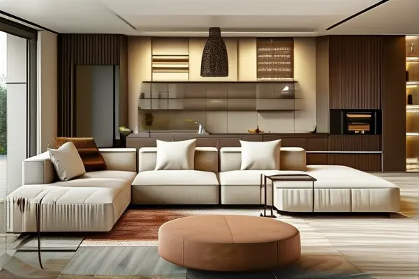 150平米現代客廳裝修效果圖及預算分配表