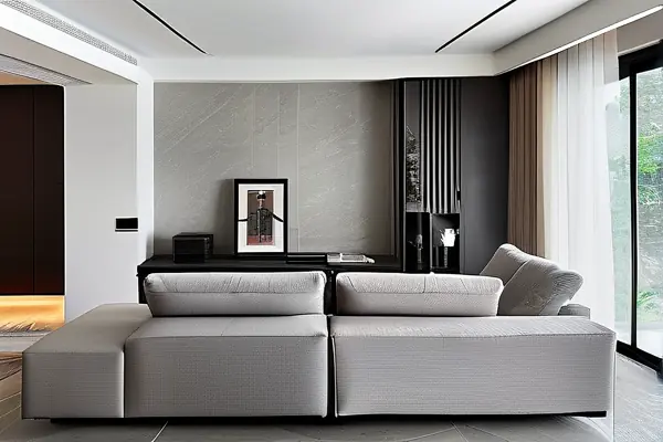 別墅客廳改造前后對比效果圖